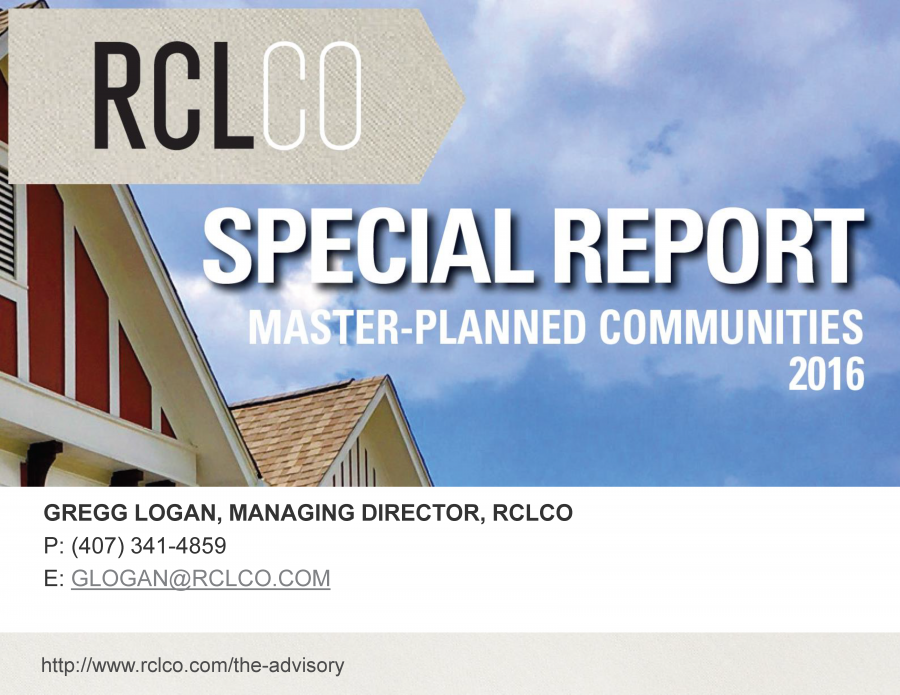 RCLCO 2016 Special Report