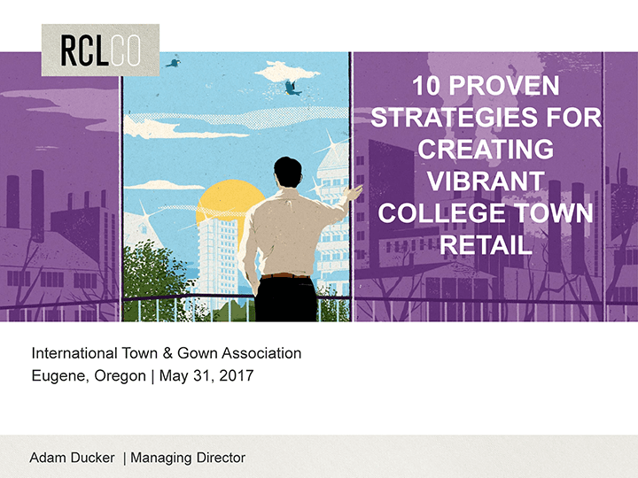 Strategies for Creating a Vibrant College Town Retail