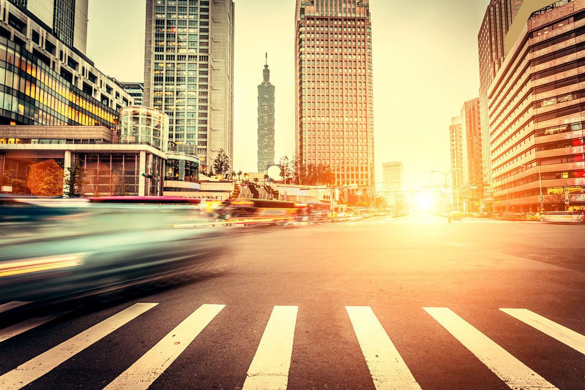 Stock image of city street used in the RFA about page