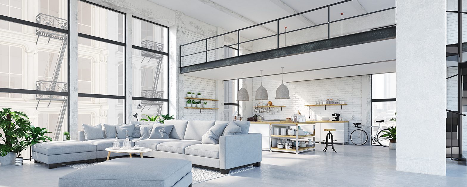 Image of loft apartment for residential developer case study
