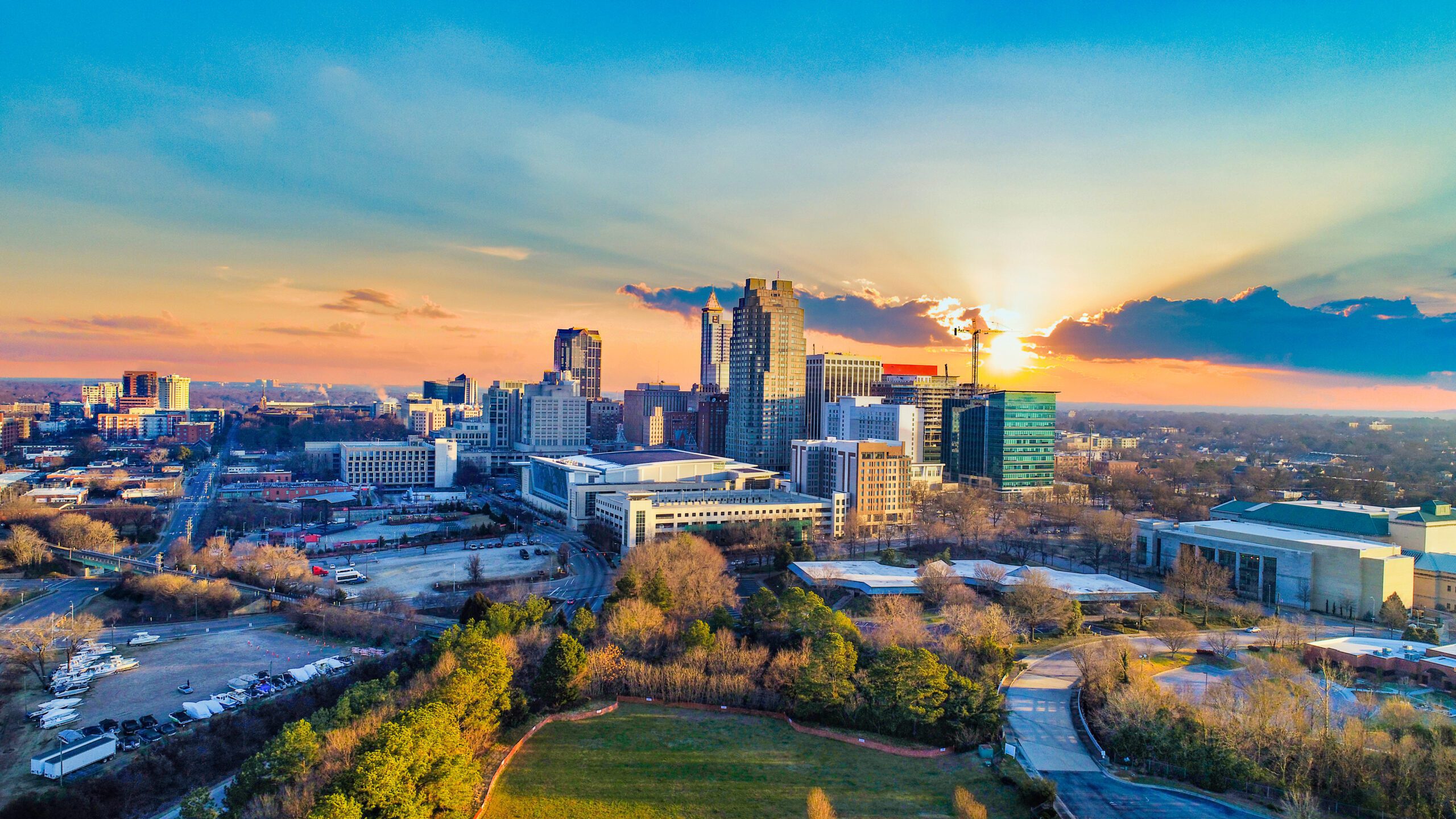 Stock image of downtown Raleigh, NC