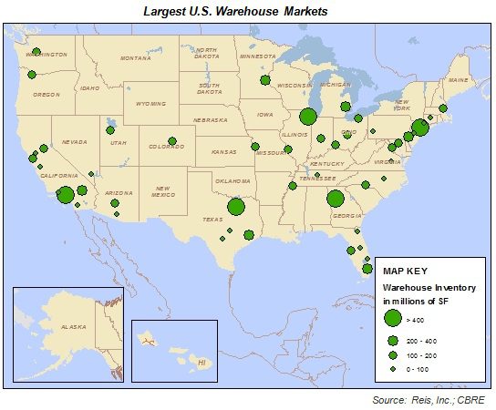 Largest US Warehouse Markets