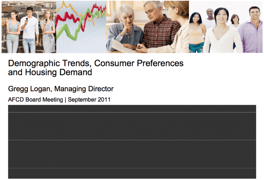 presentation 2011 09 30 Demographic Trends Consumer Preferences and Housing Demand