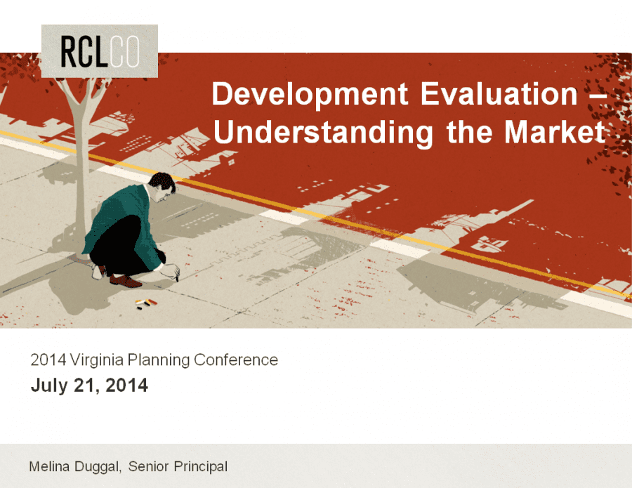 Development Evaluation Understanding the Market